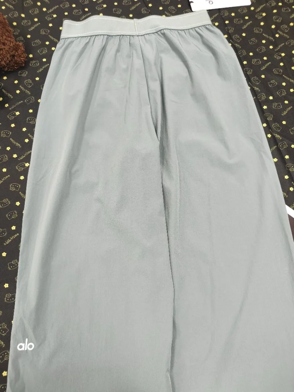 ALO Yoga Regular Steel Grey Straight Leg Trouser Easy Everyday Comfy Pants🕊